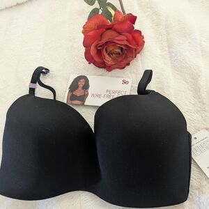 SO Wire-Free Black Bra